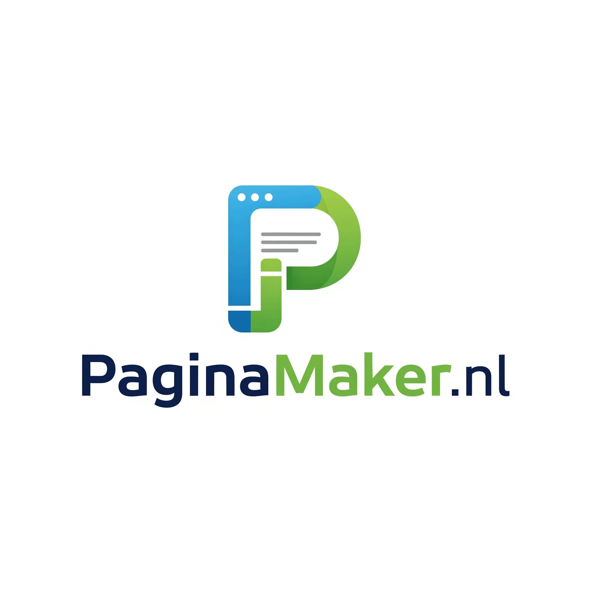 PaginaMaker.nl logo, een website generator voor één pagina websites